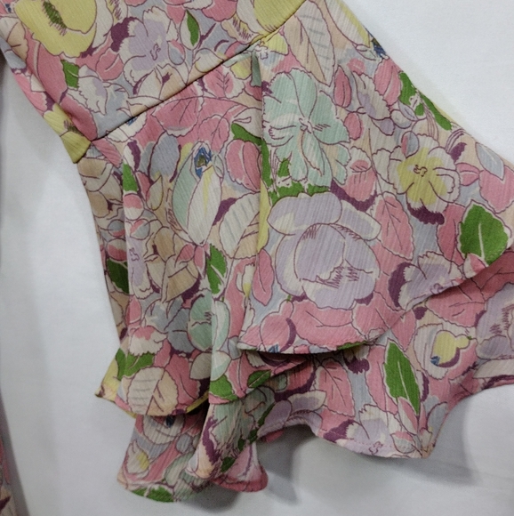 Ralph Lauren Floral Poet Blouse Women's M Pink Cottagecore Peasant Retro 90s Y2K - Picture 3 of 8